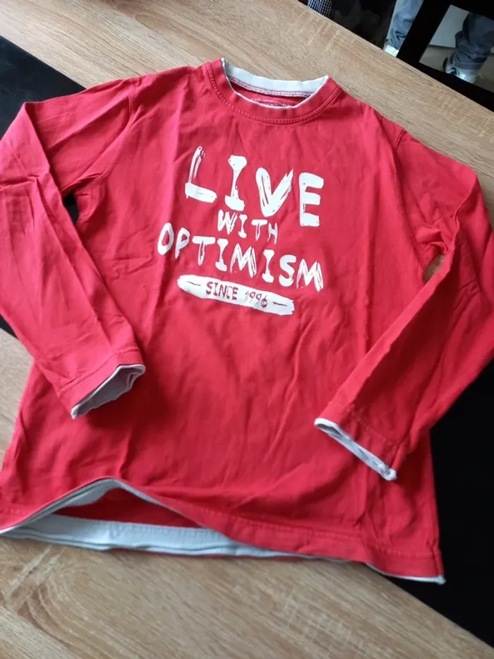 Tee-shirt rouge 12 ans - photo numéro 4