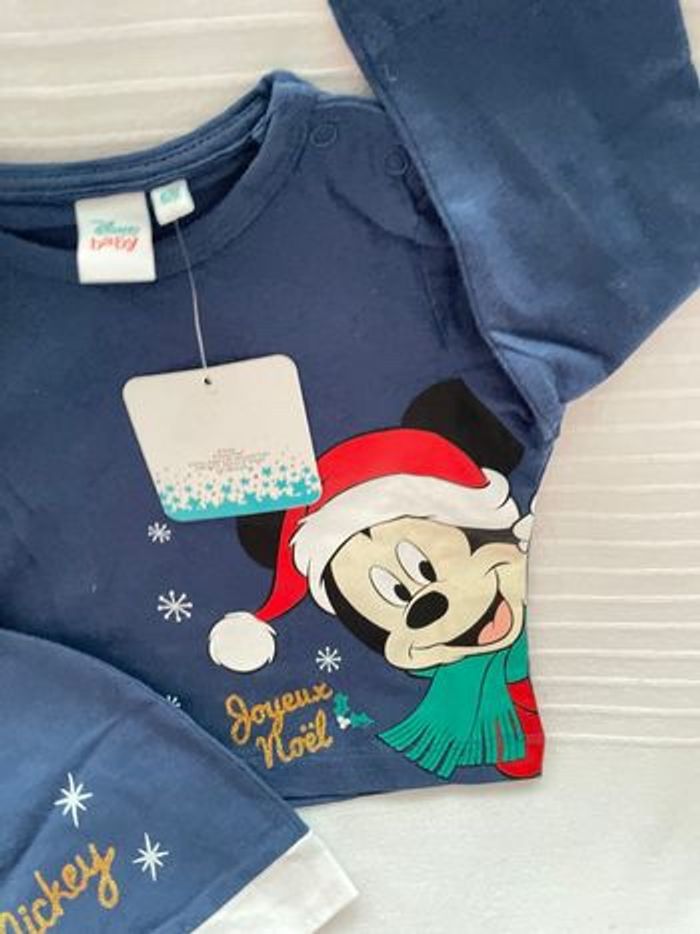R shirt Mickey Noël - photo numéro 2