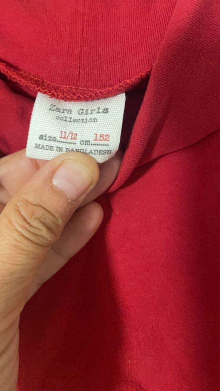 Sous-pull Zara rouge – taille 11/12, très bon état - photo numéro 3