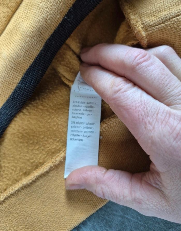 Sweat orange 12 ans loup brodé effet origami A30 - photo numéro 6