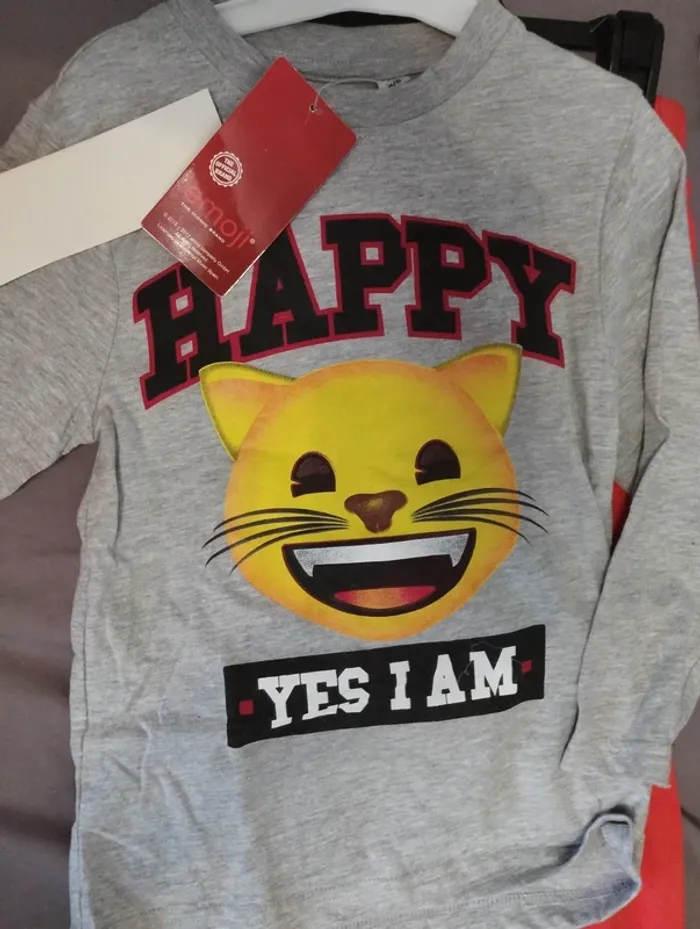 Pyjama léger emoji 4/5 ans - photo numéro 2