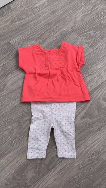 Ensemble t-shirt + legging fille 3 mois