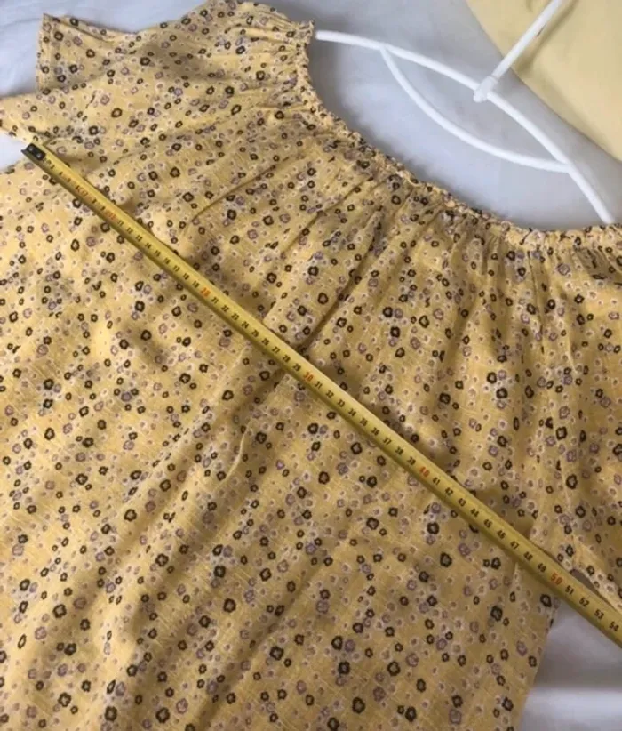 Ensemble blouse fleurie + pantacourt taille XL 42 - photo numéro 9