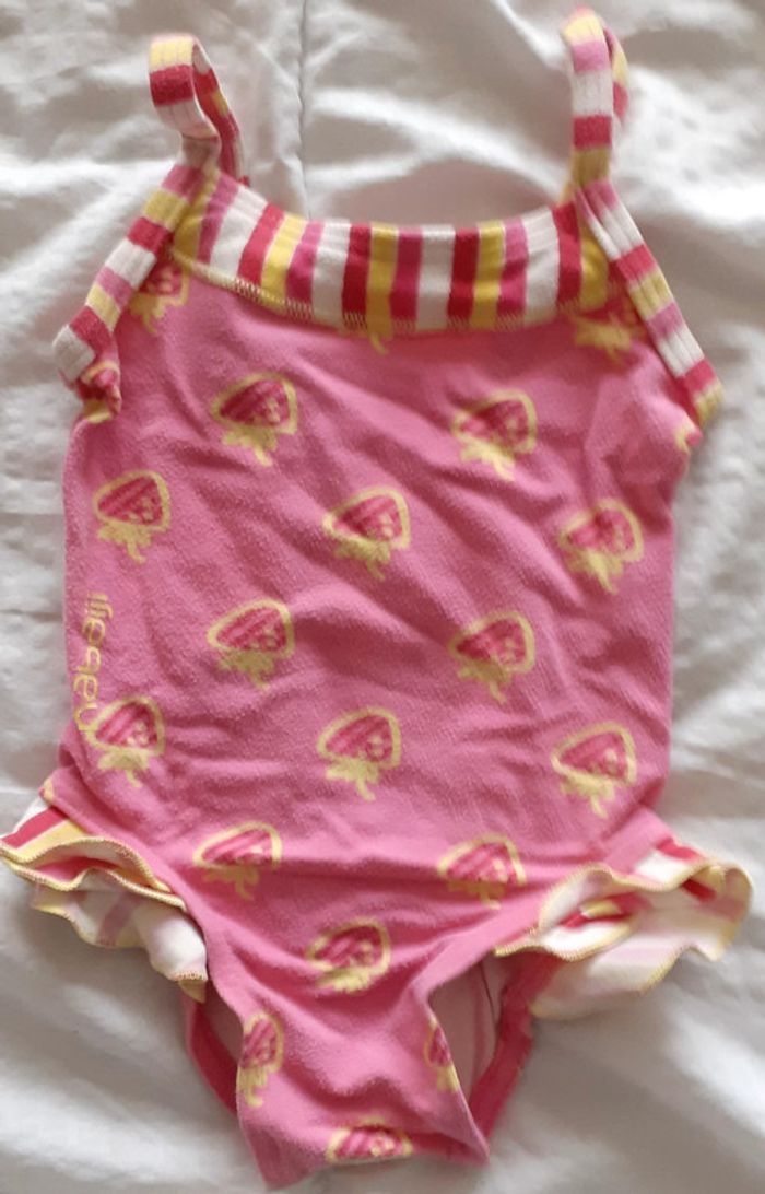 Maillot de bain 1 pièce fille 3-6 mois / Nabaiji