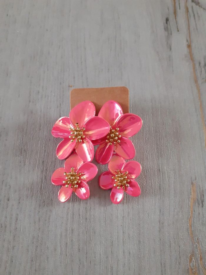 Boucles d'oreilles fleurs