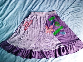 Jupe violette type Desigual L/XL