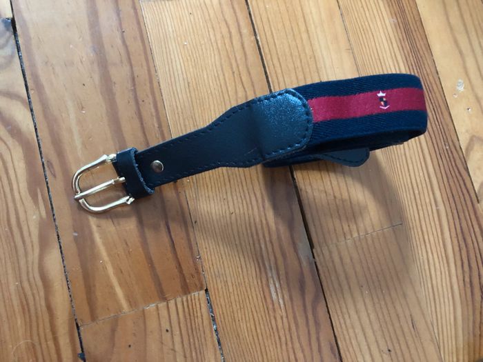 Ceinture cuir corde bleu marine bordeaux Célio