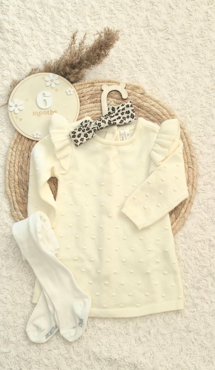 Ensemble robe en laine 6 mois