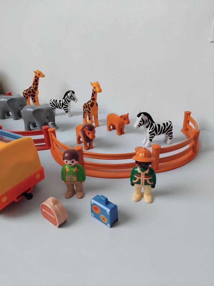 PLAYMOBIL 123 Bus Zoo Animaux Safari 🐘🦒