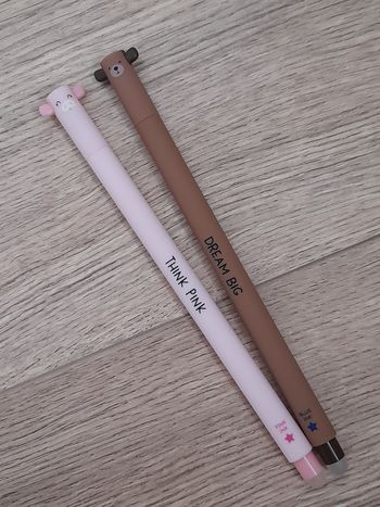 Stylos Legami Ours et Cochon 🌟 1ère édition RARES