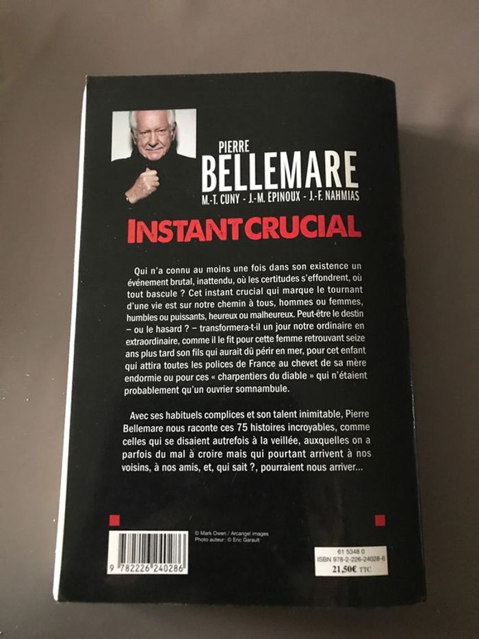 Livre instant crucial ( Bellemare) - photo numéro 2