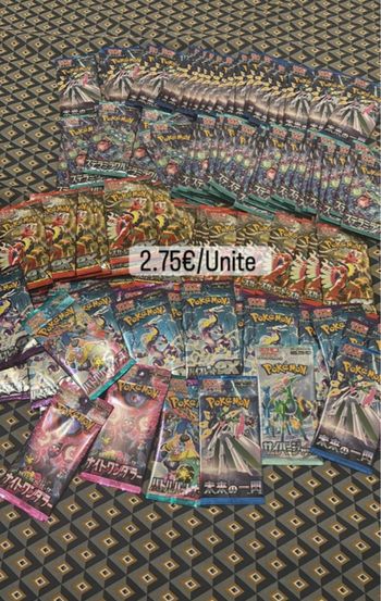 Lot de booster Pokémon japonais