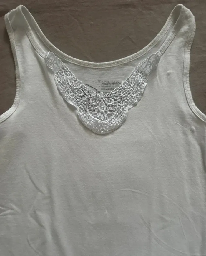 Débardeur femme blanc - photo numéro 3
