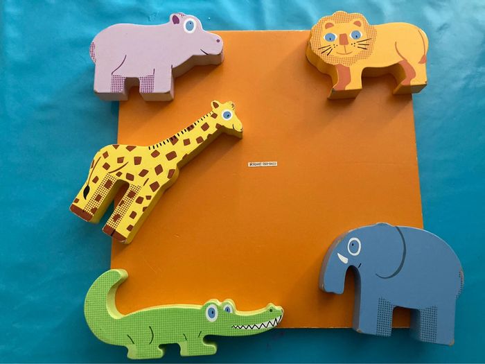 Puzzle encastrement les animaux de la jungle - photo numéro 3