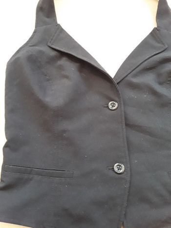 Faux veston noir femme 44 TOPSTUDIO TBE
