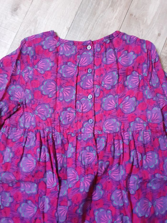 Robe fille violette fleurie 6 ans - photo numéro 7
