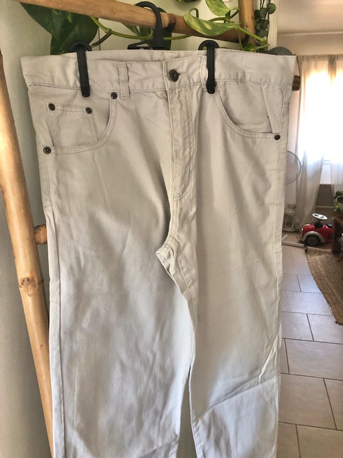 🌸 Pantalon droit beige Sergio Vitti taille 38 🌸 - photo numéro 2