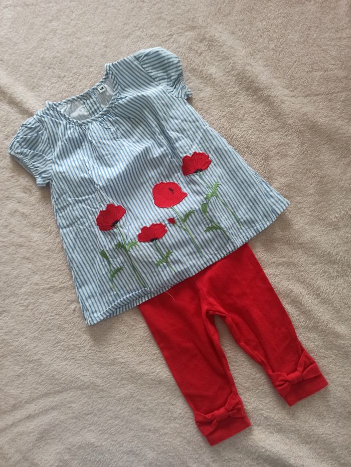 Ensemble coquelicot