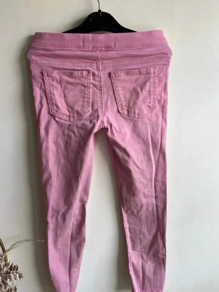 Jegging fille rose  5/6 ans 116 cm - photo numéro 8