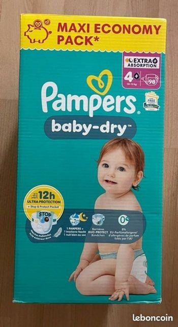 Pampers baby dry taille 4+