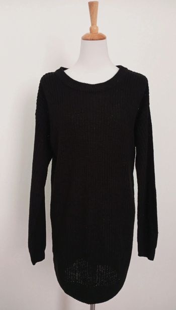 Robe pull tricot noir. Taille L