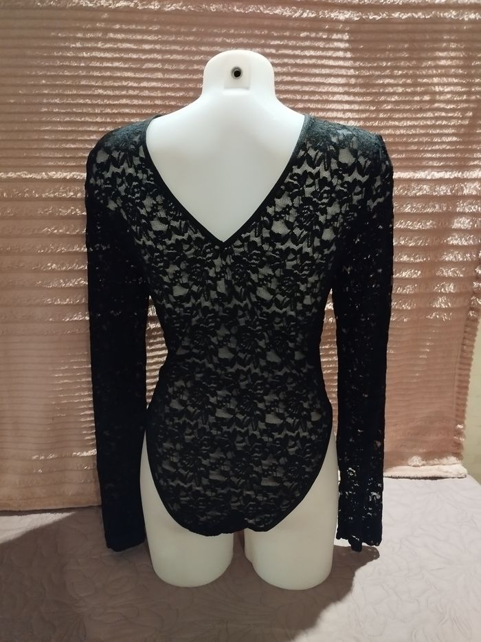 Body femme noir manche longue - photo numéro 4