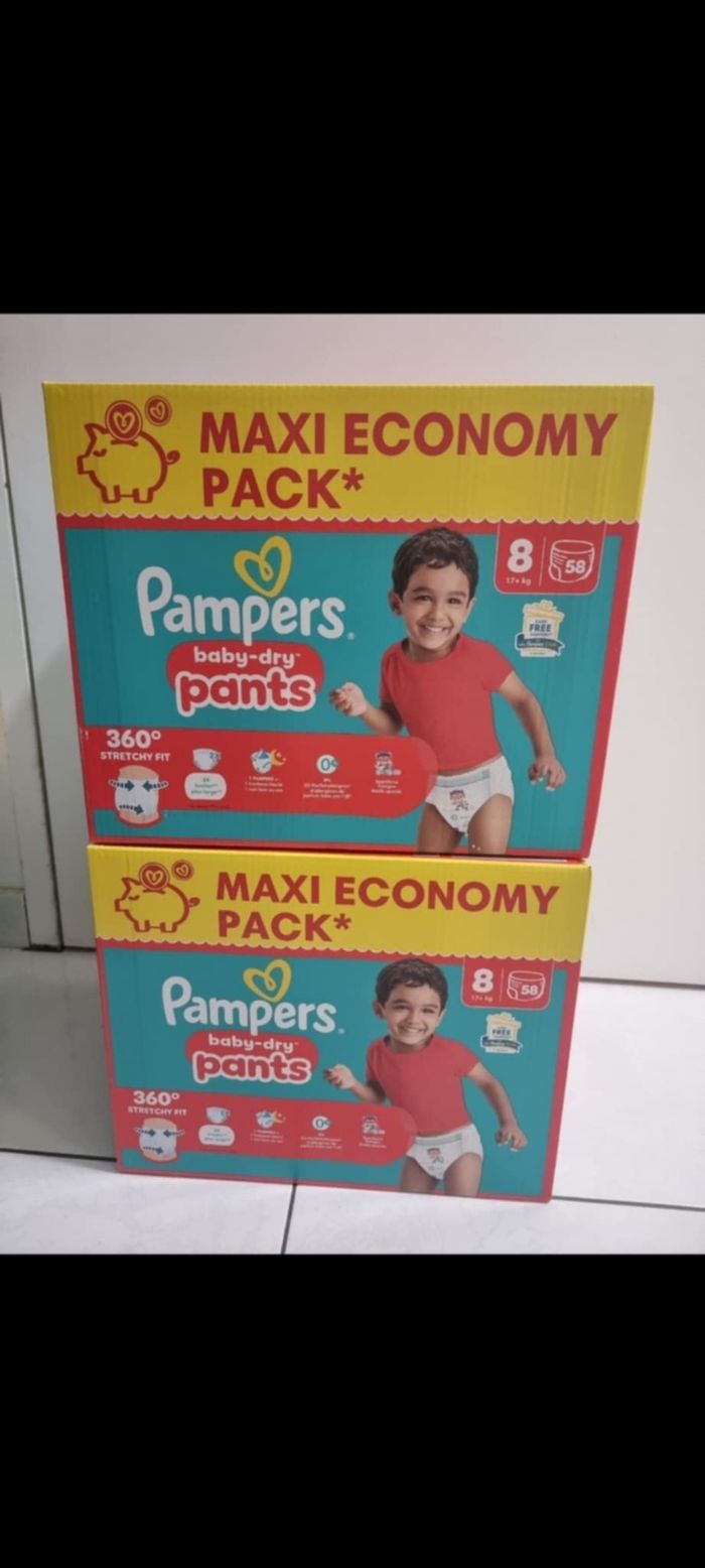 116 Couches taille 8 pampers