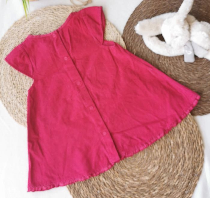 Robe 👣 rouge/fushia, absorba, 18 mois - photo numéro 2