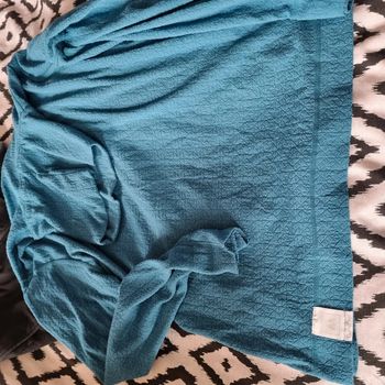 Polaire col roulé effet matelassé bleu wedze Décathlon neuf sans étiquette xl