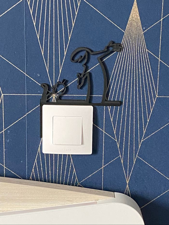 Décoration d’interrupteur la Linea en impression 3D - photo numéro 3