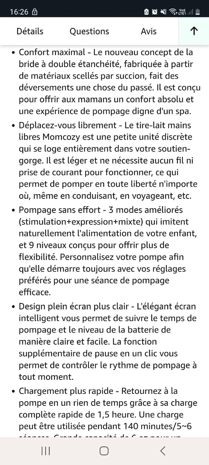 Tire lait momcozy - photo numéro 3