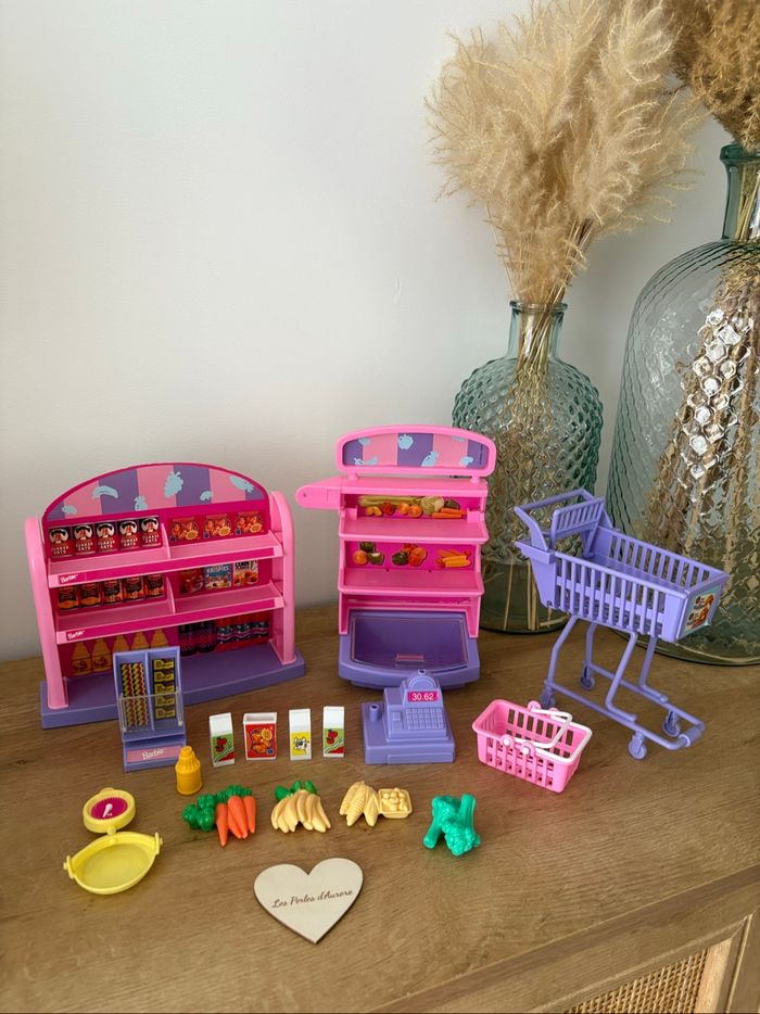 Lot vintage Barbie supermarket
