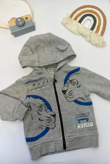 Sweat Kenzo capuche et zip Kenzo garçon 12 mois, 74 cm