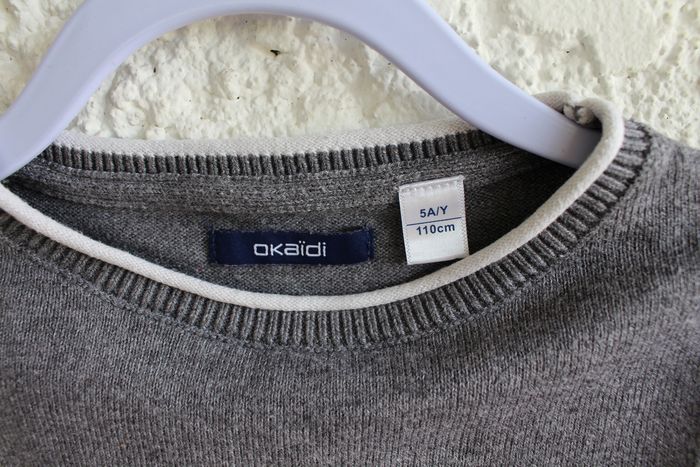 Pull gris Okaïdi - photo numéro 4