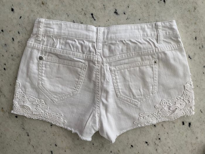 Short en jean blanc dentelle Pimkie 34 - photo numéro 3
