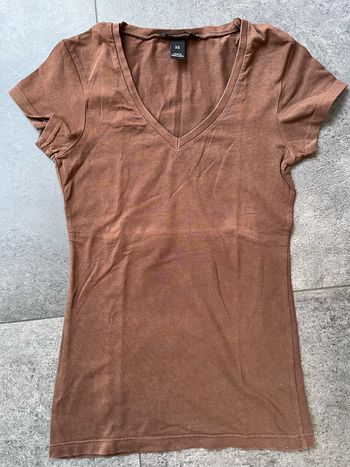 T-shirt femme XS H&M marron