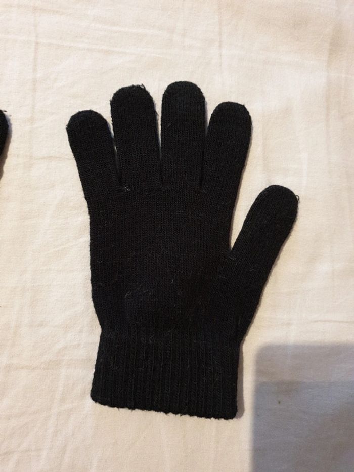 Paire de gants noire extensible enfant - photo numéro 6