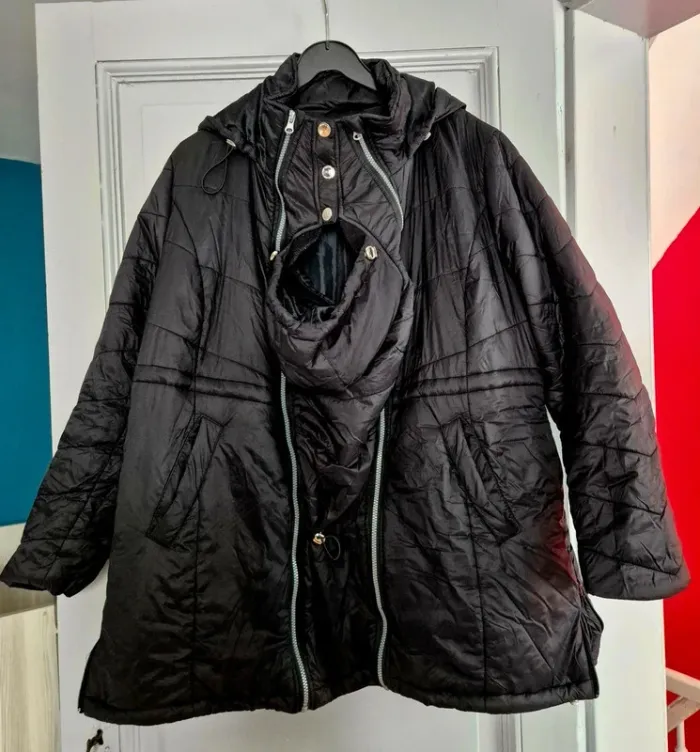 Veste de portage maternité noire 46