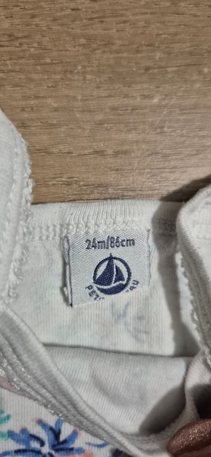 Lot bodies bretelles Petit Bateau 24 mois - photo numéro 5