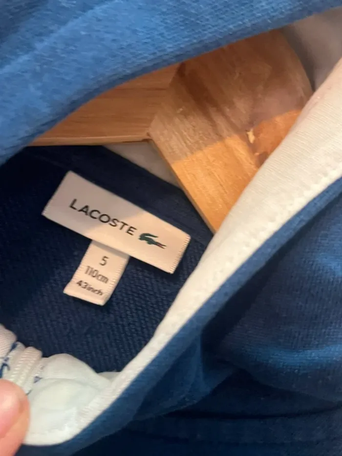 gilet lacoste bleu et blanc - photo numéro 11