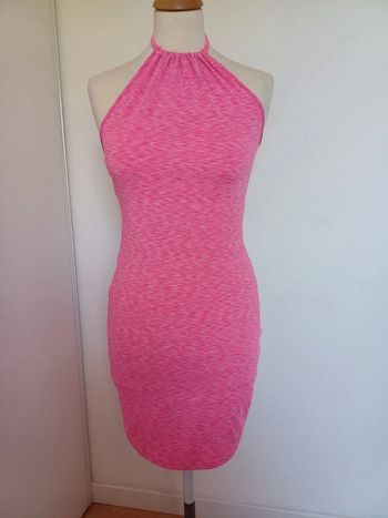 Robe moulante rose