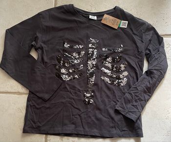 T-shirt fille taille 10 ans tape-à-l’œil neuf