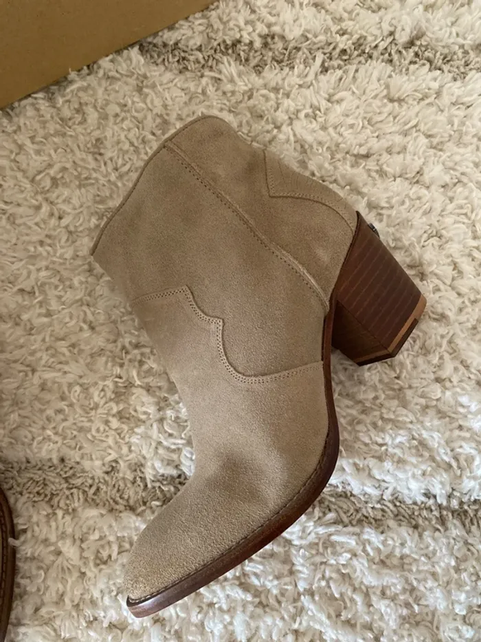 Bottine en nubuck beige taupe Zadig et voltaire - photo numéro 5