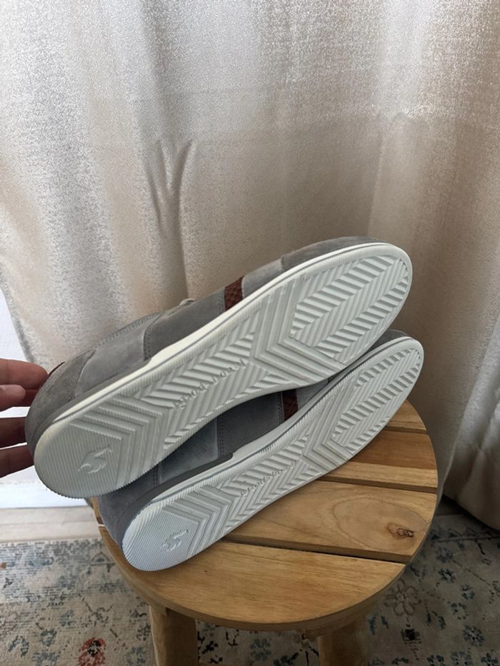Baskets Le Coq Sportif grises et bordeaux – Homme – Taille 42 neuves - photo numéro 6