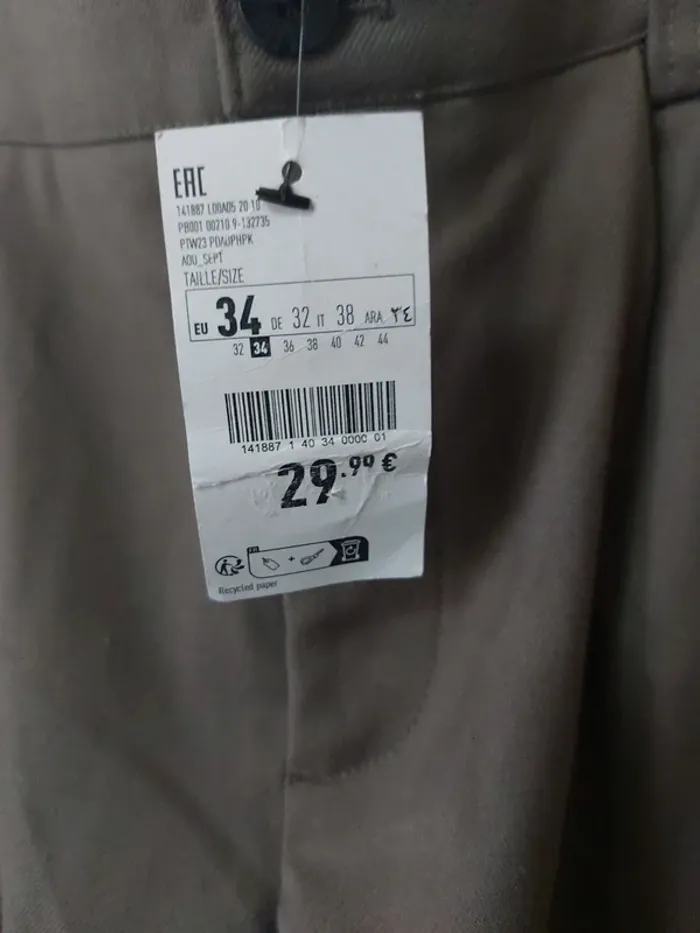 Pantalon cargo femme T. 34 neuf avec étiquette - photo numéro 3
