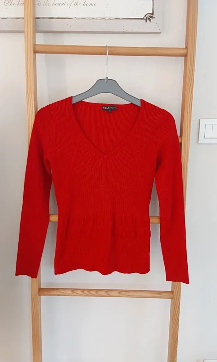 Pull chaussette rouge T 36 - photo numéro 3