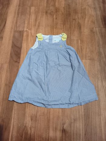 Robe rayée sans manches Obaibi 12mois