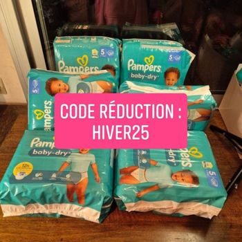 Couche taille 5 Pampers Baby Dry : 234 couches (6*39)