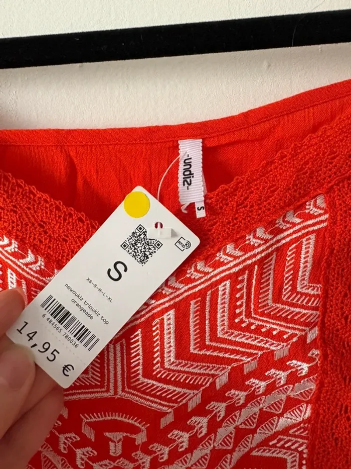 Crop top à bretelles  Undiz NEUF - photo numéro 3