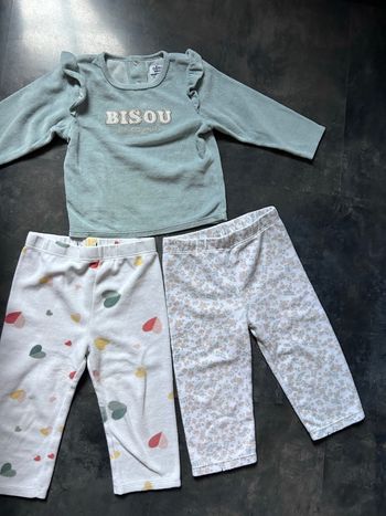 Pyjama velours 2 pièces 2 ans Gemo